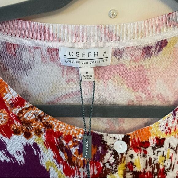 Joseph A. Multicolored sweater, Buttoned down, Sz Medium (1027) - Picture 2 of 3